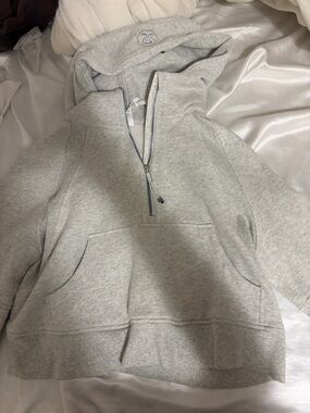 lululemon athletica Light Gray Half-Zip Hoodie